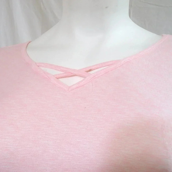 Ande Supersoft V-Neck Knit Pajama‎ Top XL Pink - Picture 2 of 7
